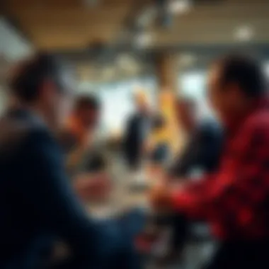 Collaborative Strategy Session Group discussing horse racing strategies