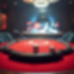 A captivating online blackjack table setup