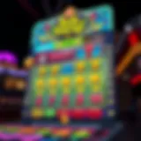 Exciting online scratch card game interface