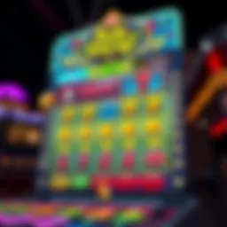 Exciting online scratch card game interface