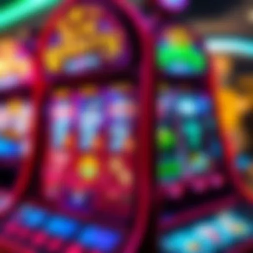 Vibrant online slot machine interface