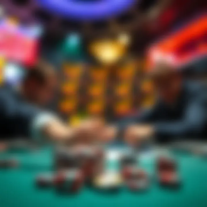 Visual representation of betting strategies in poker