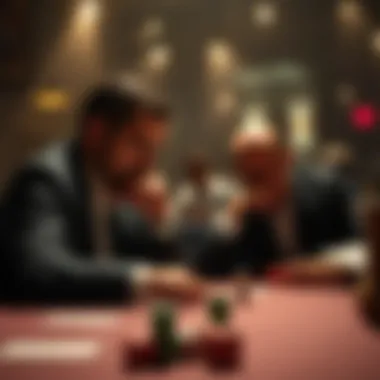 Strategic Thinking in Poker Conceptual image of strategy and decision-making in poker