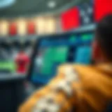 Portable betting system interface showcasing user-friendly navigation