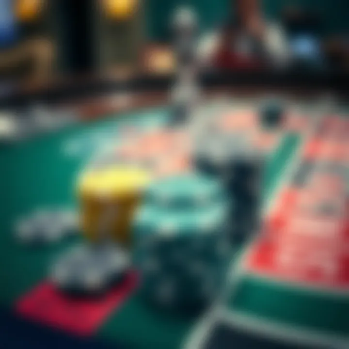 Strategic Betting: The Role of Chips A close-up shot of casino chips arranged on a roulette table.