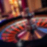 An elegant roulette wheel with vibrant colors and polished finish