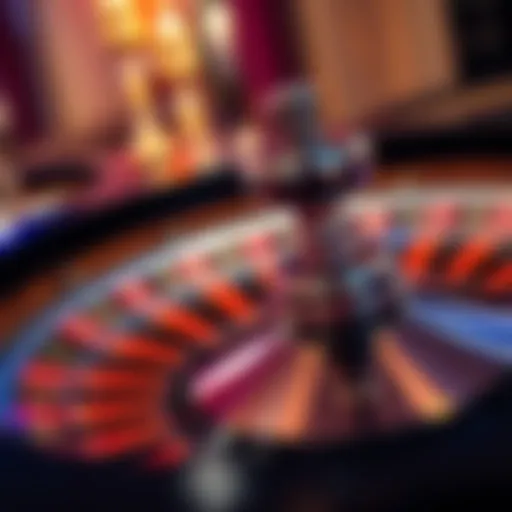 An elegant roulette wheel with vibrant colors and polished finish