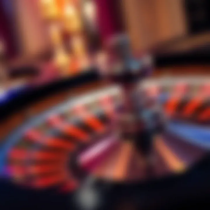 An elegant roulette wheel with vibrant colors and polished finish