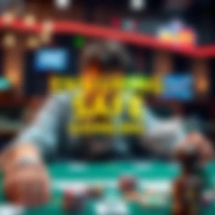 Visual representation of safe online gambling practices