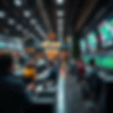 The Evolution of Betting Experiences A modern setting showcasing the evolution of sports events and betting experiences