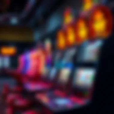 An infographic illustrating the evolution of slot machines from traditional to online formats.