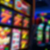 A stunning visual of a slot machine with vibrant graphics