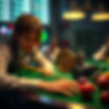 Visual representation of betting odds mechanics