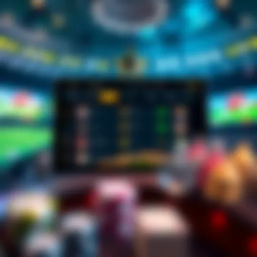 Innovative betting platform showcasing various features