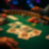 A strategic card layout in Super Win Poker showcasing various plays