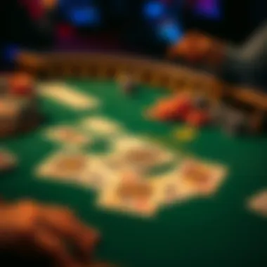 Exploring Strategic Card Layouts in Super Win Poker A strategic card layout in Super Win Poker showcasing various plays