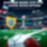 A detailed graphic illustrating various types of betting options available for the Super Bowl