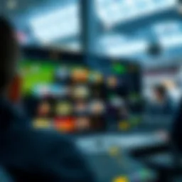 A captivating view of a digital betting platform interface showcasing diverse gaming options.