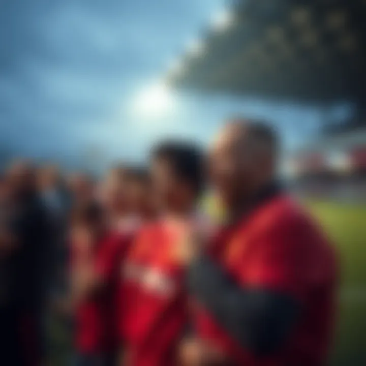 A local football match showcasing community spirit