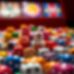 An array of colorful dice showcasing different types used in Toto games