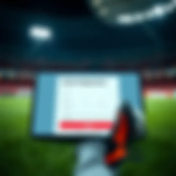 Illustration of online registration form