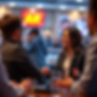 Illustration of a betting community discussion