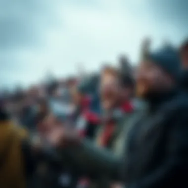 The Enthusiastic Spirit of Tromsø Football Fans Fans cheering for their team in Tromsø