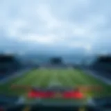 A panoramic view of Tromsø's iconic stadium during a match
