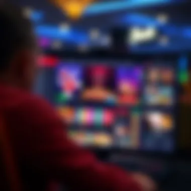 User interface of a reputable online casino site