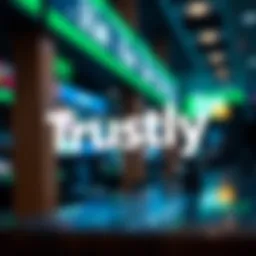 Trustly logo in a digital environment