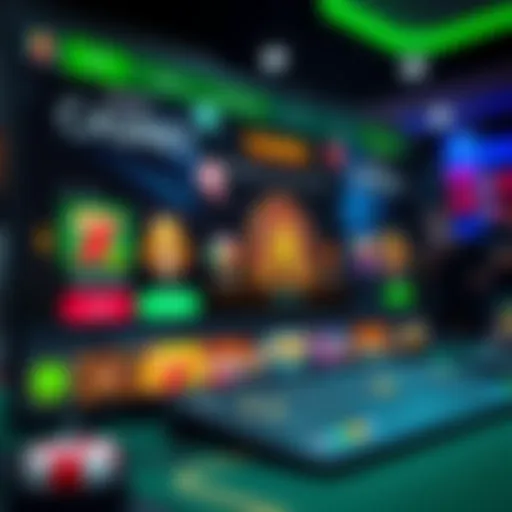 Exploring the Interface of Turnkey Casino Software A modern online casino software interface showcasing various gaming options