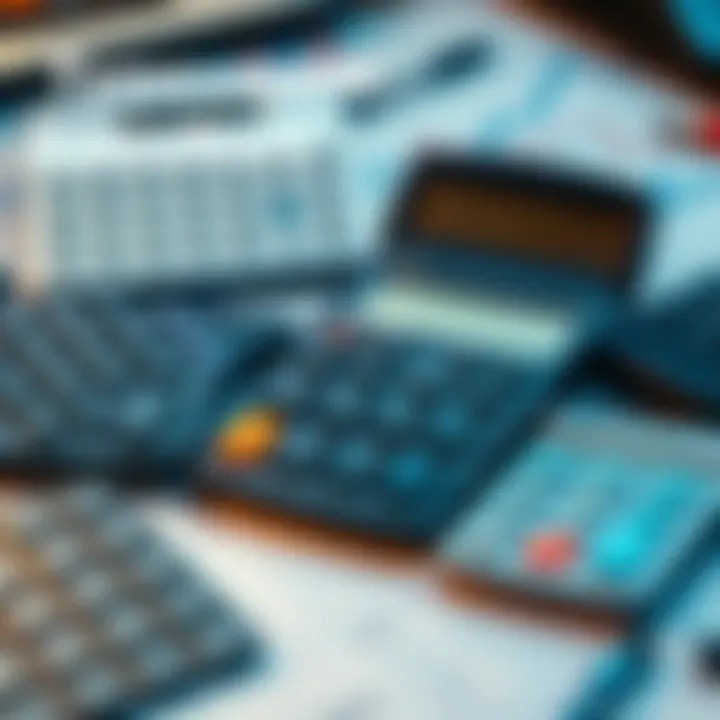An infographic illustrating the different types of calculators used in investing.
