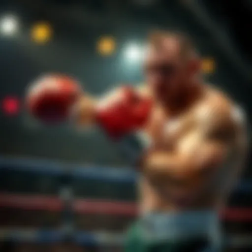 Tyson Fury showcasing his boxing technique in the ring