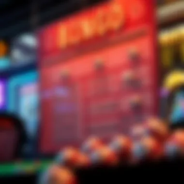 A strategic board showcasing different winning strategies in online bingo.