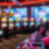 Diverse array of slot machines showcasing various themes and designs