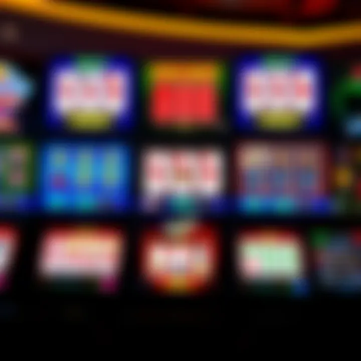 A variety of video poker game variations displayed on a screen