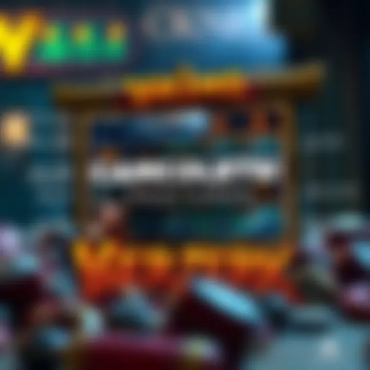 Graphic showcasing the unique features of the slot game