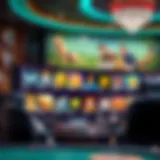 Sophisticated gaming interface showcasing a variety of games